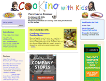 Tablet Screenshot of cookingwithkids.com
